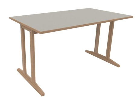 Table Soline piètement à dégagement latéral - 140x80 cm